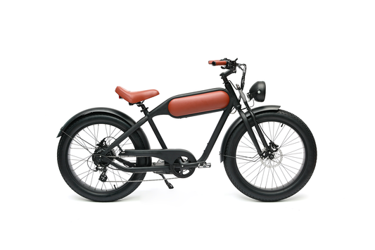 OTANGO Front – Sleek front profile of a powerful electric bike.