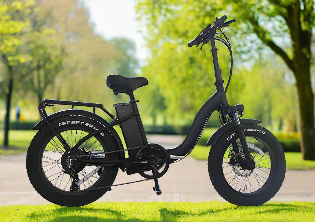 S129W20 Fat electric bike with wide tires for stability.