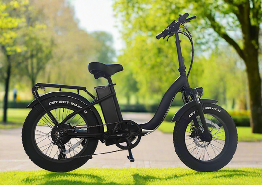 S129W20 Fat electric bike with wide tires for stability.
