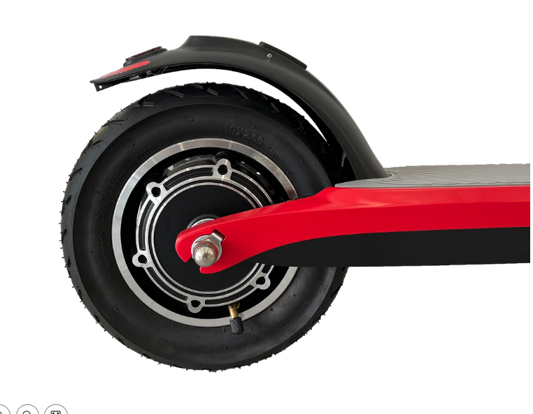 Brio electric scooter in motion – Smooth handling and efficient battery performance.