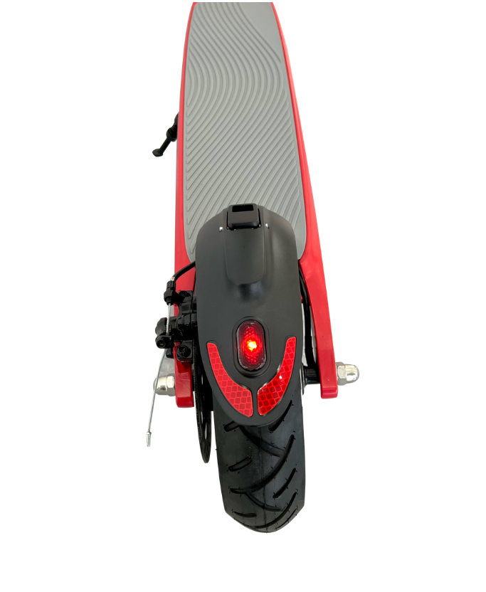 Brio electric scooter front angle – Sleek and modern urban mobility solution.