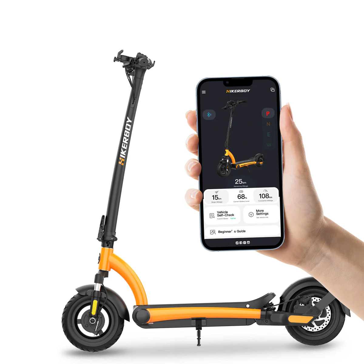 10" 500W 48V10Ah e-scoot Hikerboy Foxtrot+