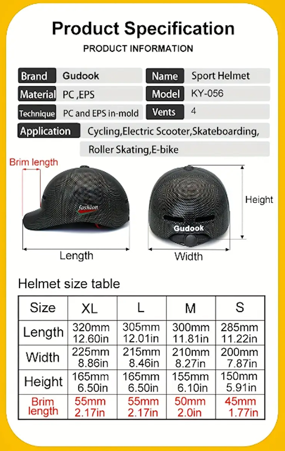 Gudook helmet latest edition – Enhanced safety and stylish look.