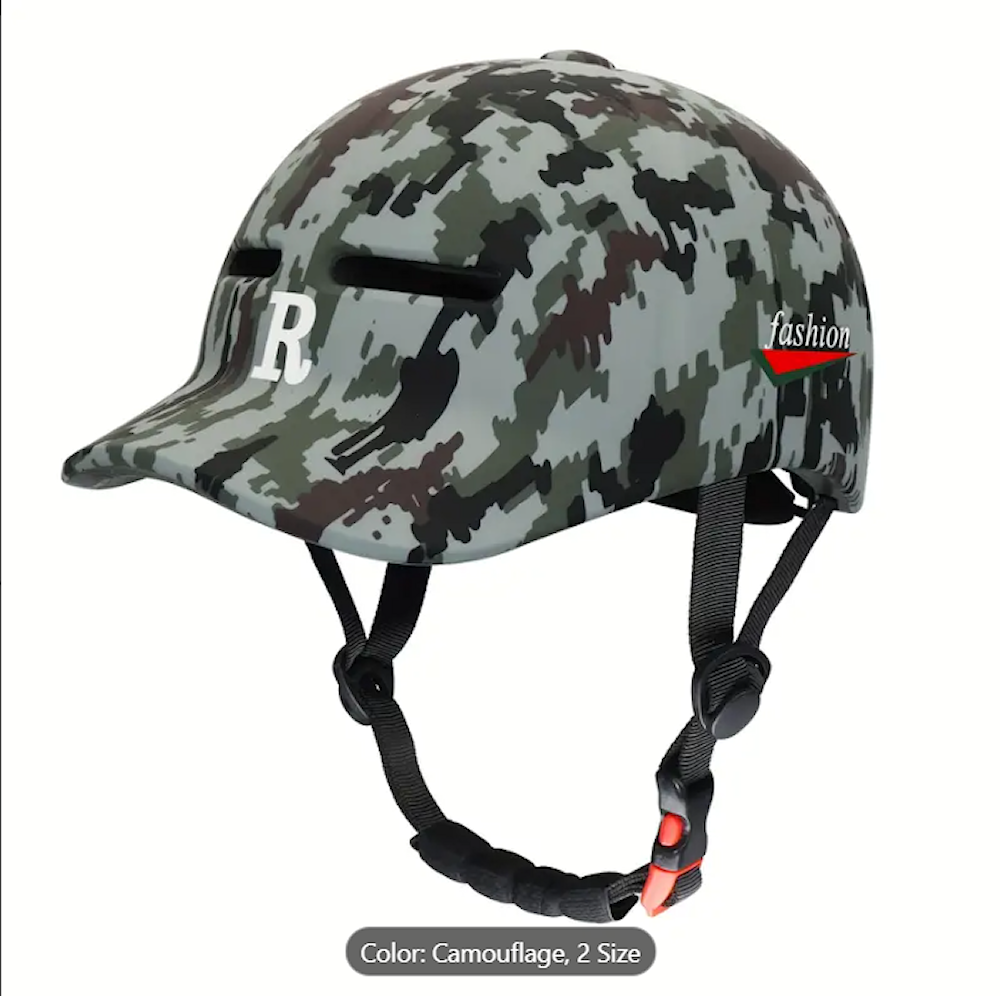 Gudook army green helmet – Military-inspired protective gear for biking and scootering.