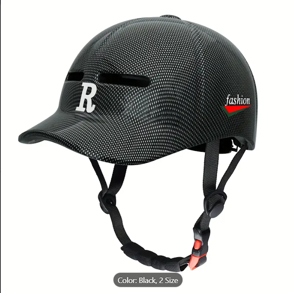 Gudook helmet black – High-quality protection for biking and scootering.