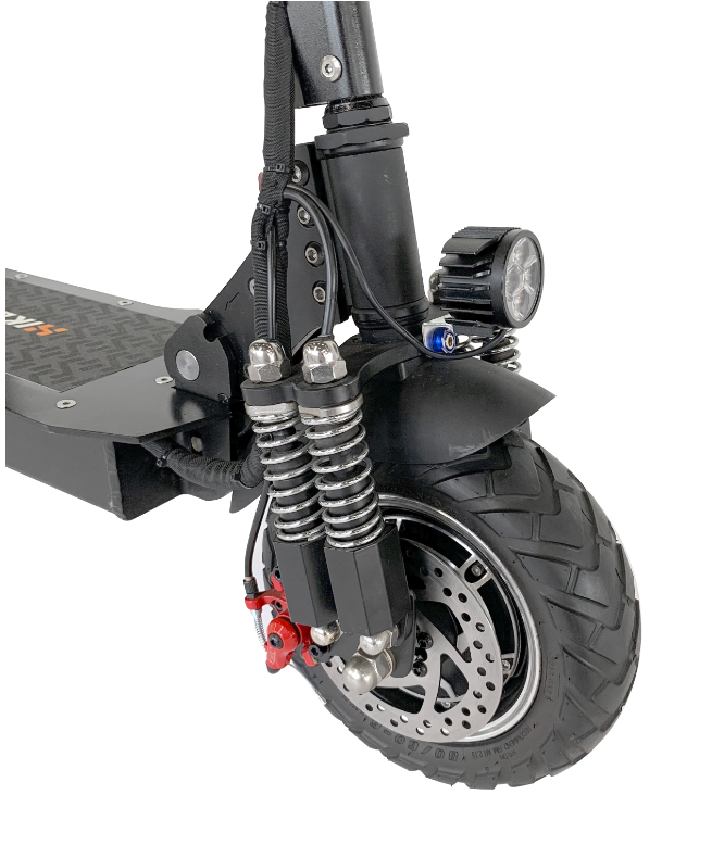 Off-road electric bike designed for rugged terrain.