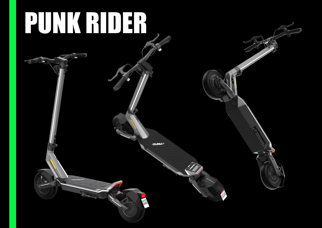Punk Rider bike diagram – Detailed technical overview.