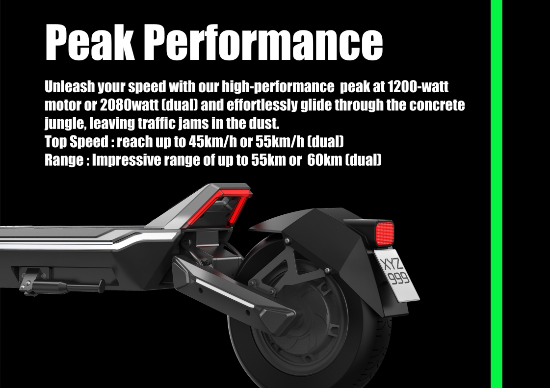 Punk Rider e-bike front view – Ergonomic handlebars and powerful motor setup.