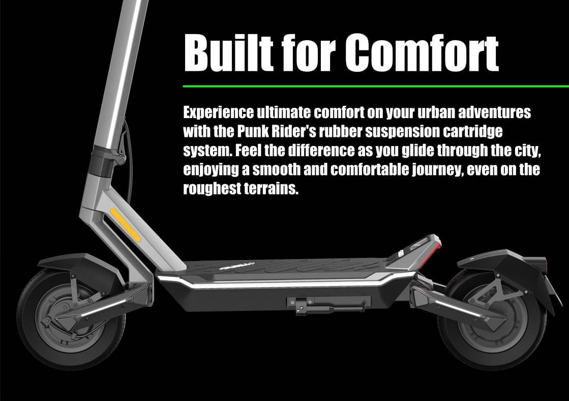 Punk Rider side profile – Bold and durable electric bike frame.