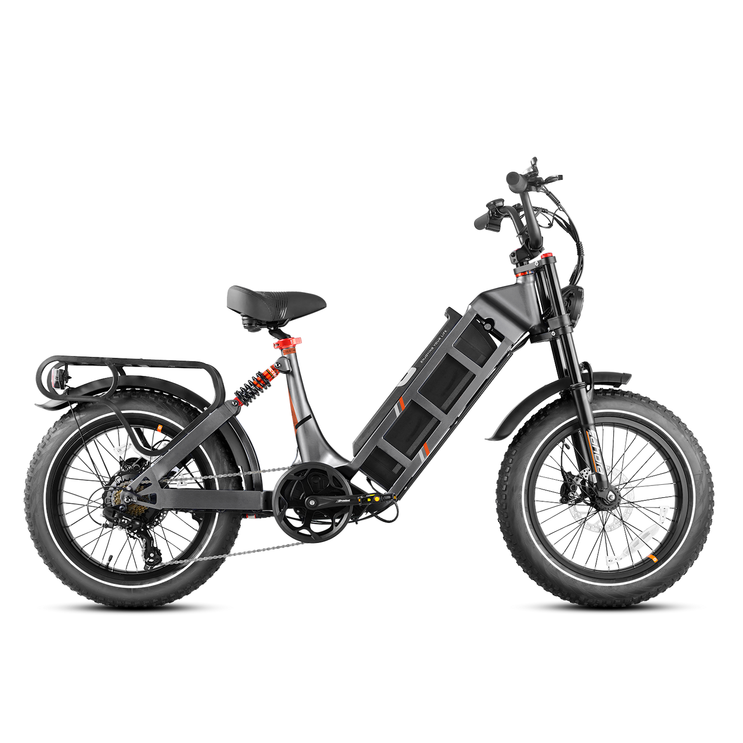 Rocky e-bike side view – Powerful motor and ergonomic features for ultimate performance.