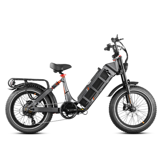 Rocky e-bike side view – Powerful motor and ergonomic features for ultimate performance.