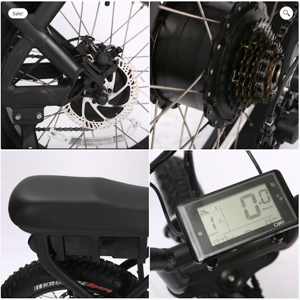 SHIJIN ATV07 All Terrian step thru 20*3" fat tyre e-bike