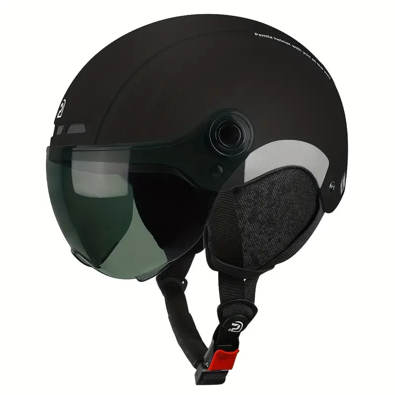 APEMILA 2 In 1 E-Bike and E-Scooter Helmet with Goggles Lens and Ear Protection, Size L 57-63CM